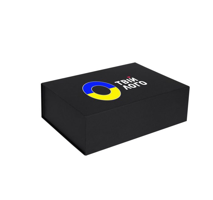 Коробка “табакерка” чорна - фото подарункові набори