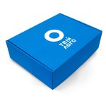 Коробка картонна 30х24х9 см синя - фото подарункові набори