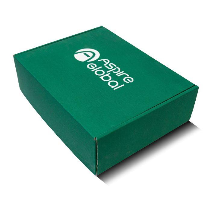Коробка картонна 30х24х9 см зелена - фото подарункові набори